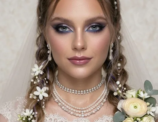 Detalle de maquillaje editorial