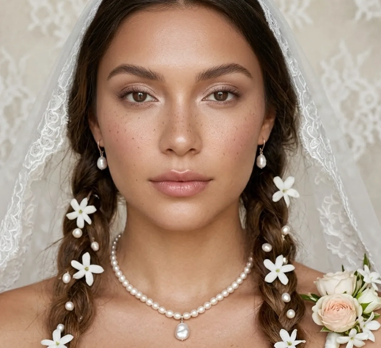 Maquillaje de novia natural con piel luminosa