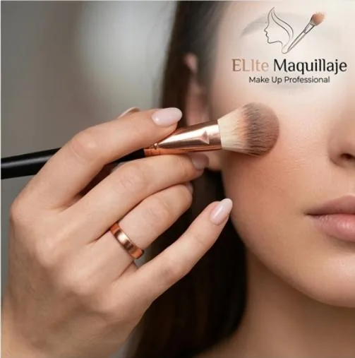 Detalle de maquillaje para evento